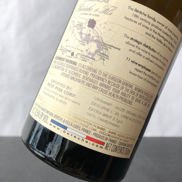 2020 Bereche et Fils Cramant Grand Cru, Champagne, France