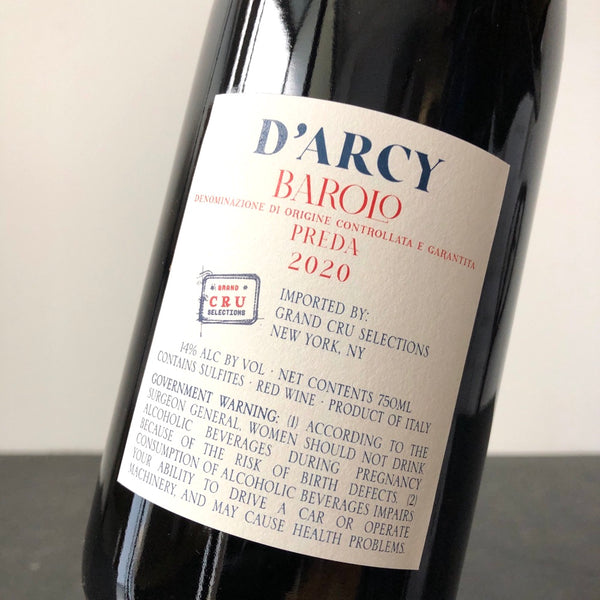 2020 Cantina D'Arcy Preda, Barolo DOCG, Italy