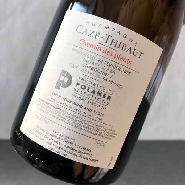 2020 Caze-Thibaut 'Le Chemin des Plants' Extra Brut, Champagne, France