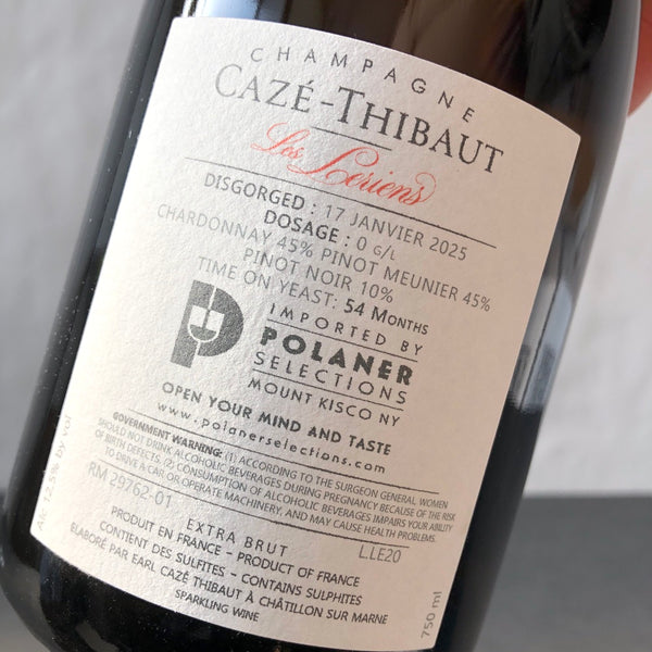 2020 Caze-Thibaut 'Les Leriens' Extra Brut, Champagne, France