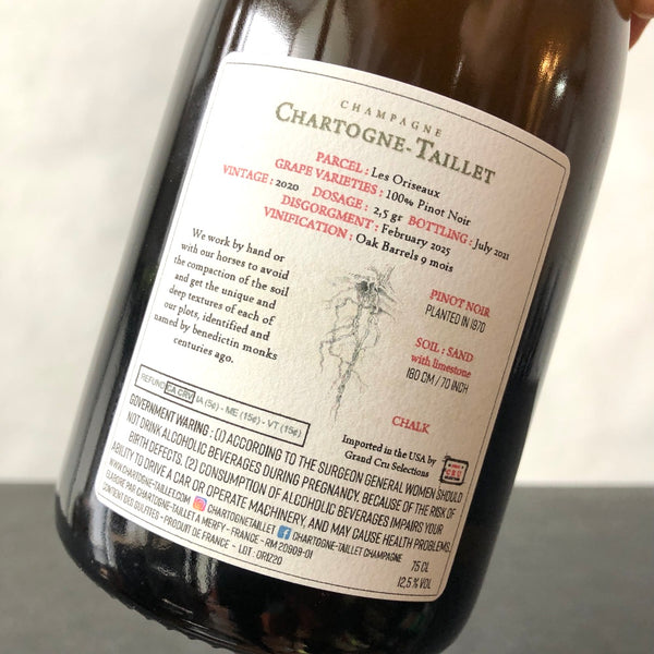 2020 Chartogne-Taillet Cuvee Orizeaux Blanc de Noirs Extra Brut Champagne, France