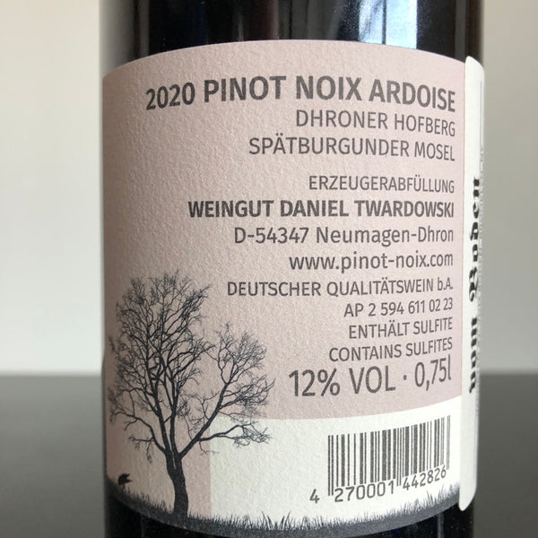 2020 Daniel Twardowski Ardoise Pinot Noix, Mosel, Germany