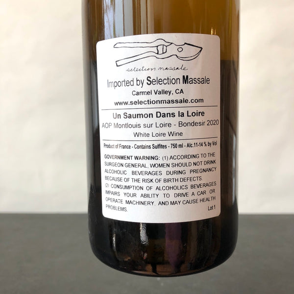 2020 Domaine Frantz Saumon 'Bondesir' Montlouis-sur-Loire, Loire, France