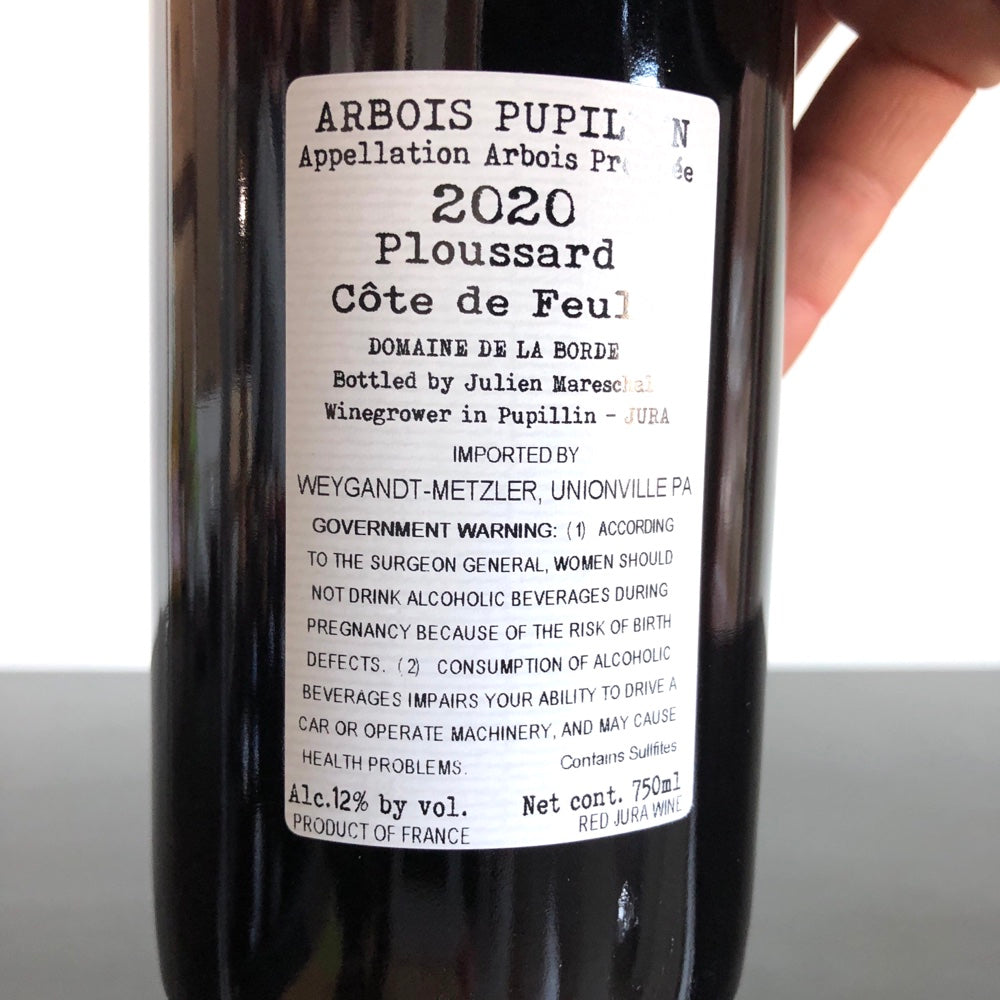 2020 Domaine de la Borde Arbois-Pupillin 'Cote de Feule' Ploussard