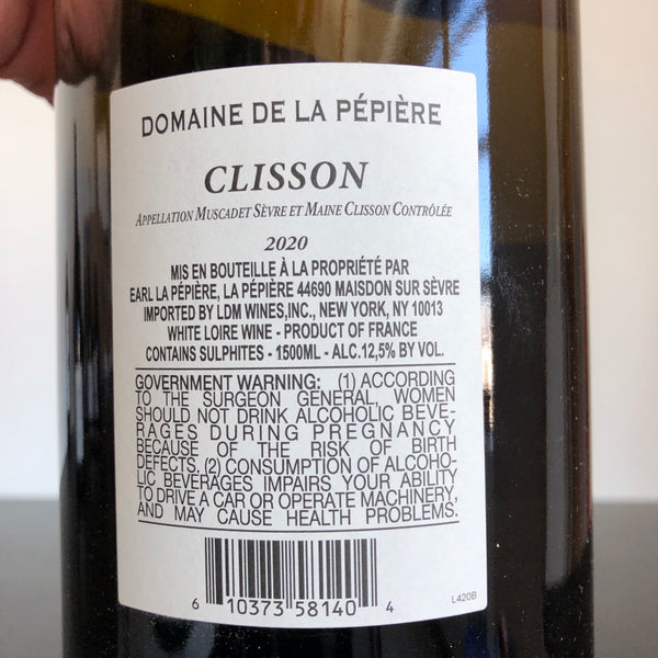 2020 Domaine de la Pepiere Muscadet Sevre-et-Maine Clisson 1.5L Magnum, Loire, France