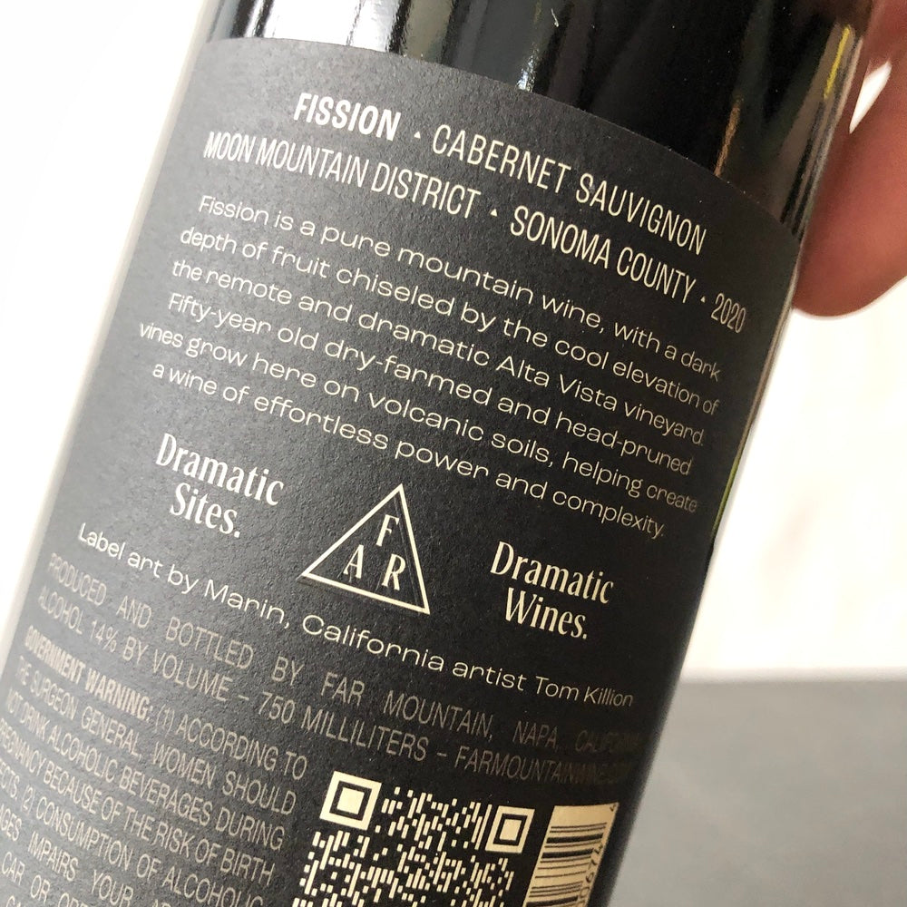 2020 Far Mountain 'Fission' Cabernet Sauvignon, Sonoma Valley, USA