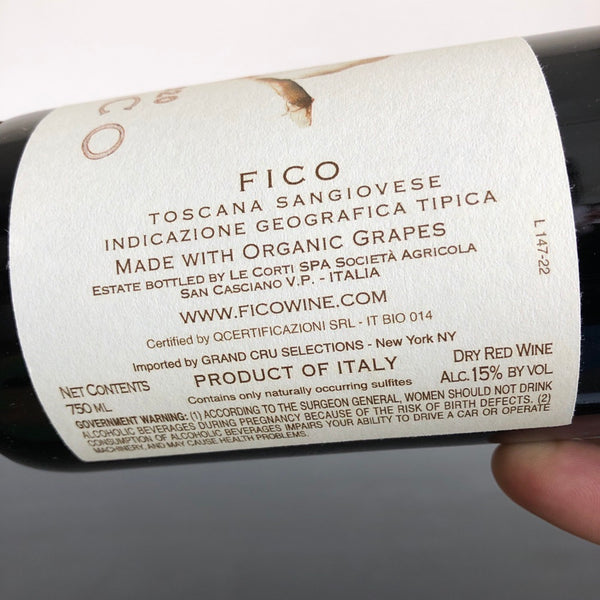 2020 Fico Wine 'Fico', Tuscany, Italy