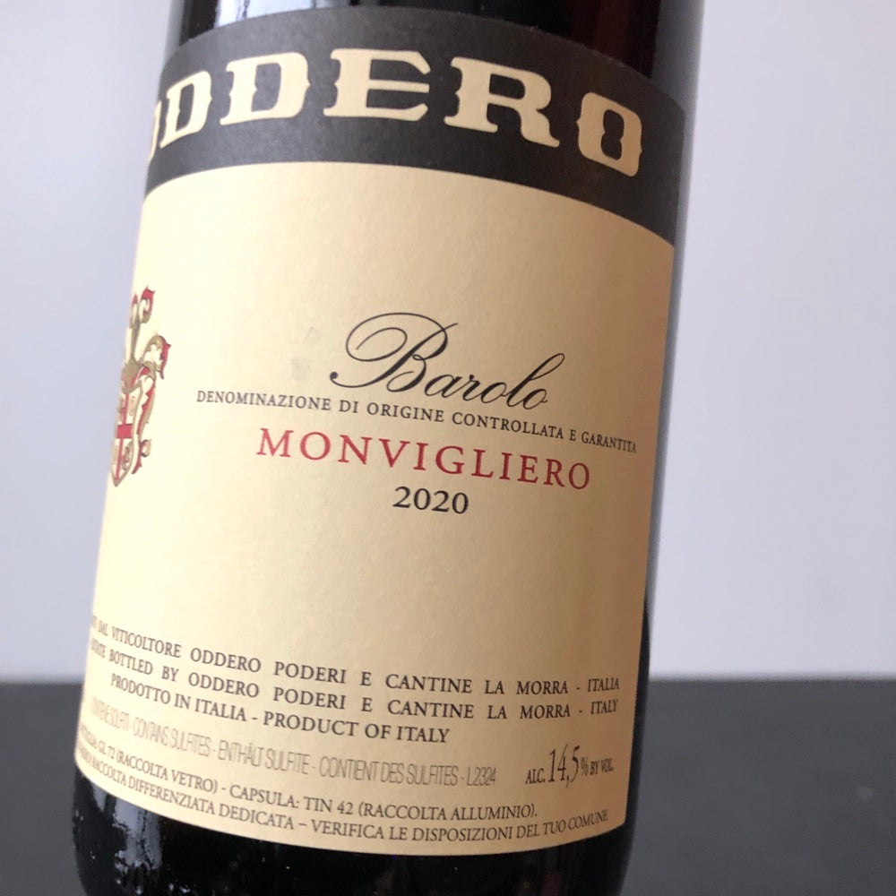 2020 Poderi Oddero 'Monvigliero', Barolo DOCG, Italy