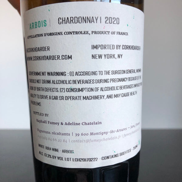 2020 Fumey-Chatelain Arbois Chardonnay