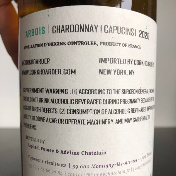 2020 Fumey-Chatelain 'Les Capucins' Chardonnay