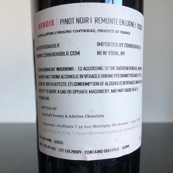 2020 Fumey-Chatelain 'Remonte en Ligne' Arbois Pinot Noir