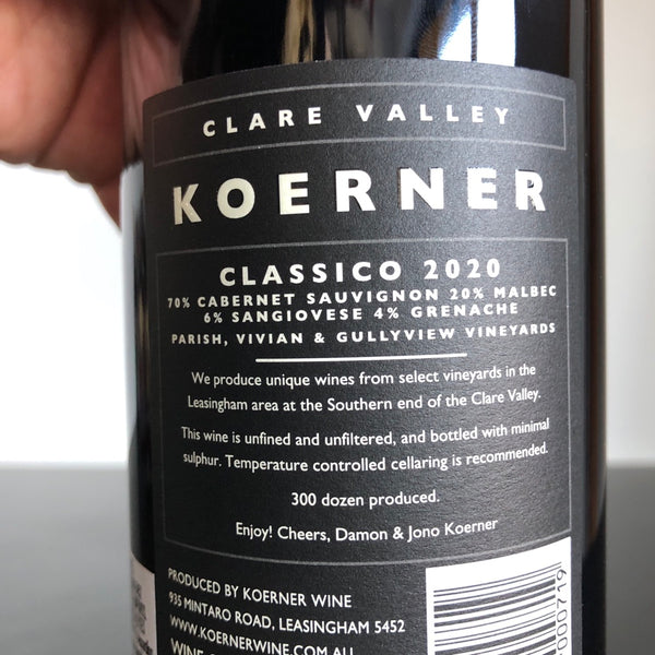 2020 Koerner 'Classico', Clare Valley, Australia