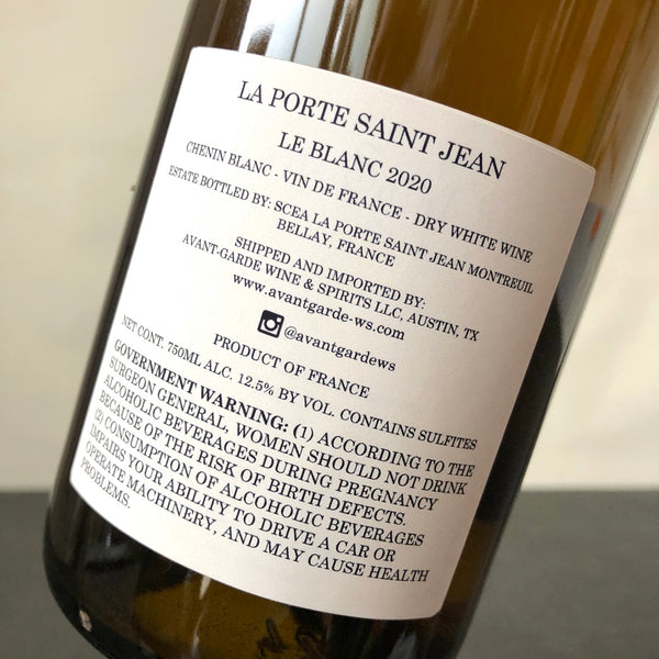 2020 La Porte Saint Jean, 'Le Blanc', Loire, France