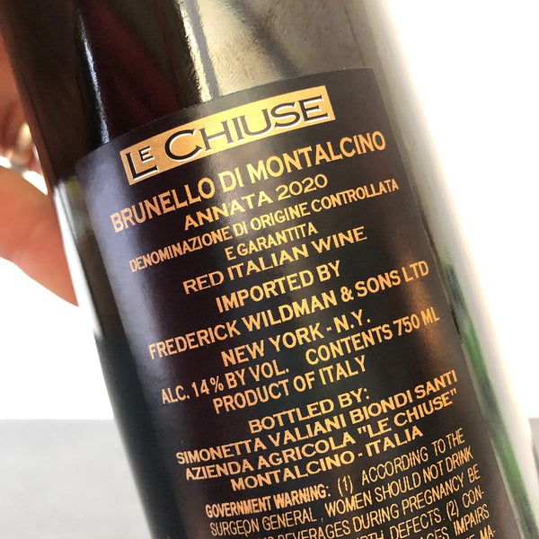 2020 Le Chiuse Brunello di Montalcino DOCG, Tuscany, Italy