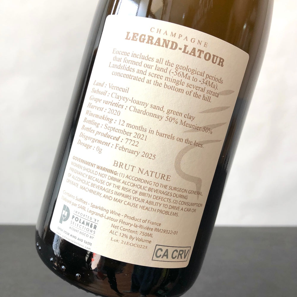 2020 Legrand Latour Eocene Brut Nature, Champagne, France