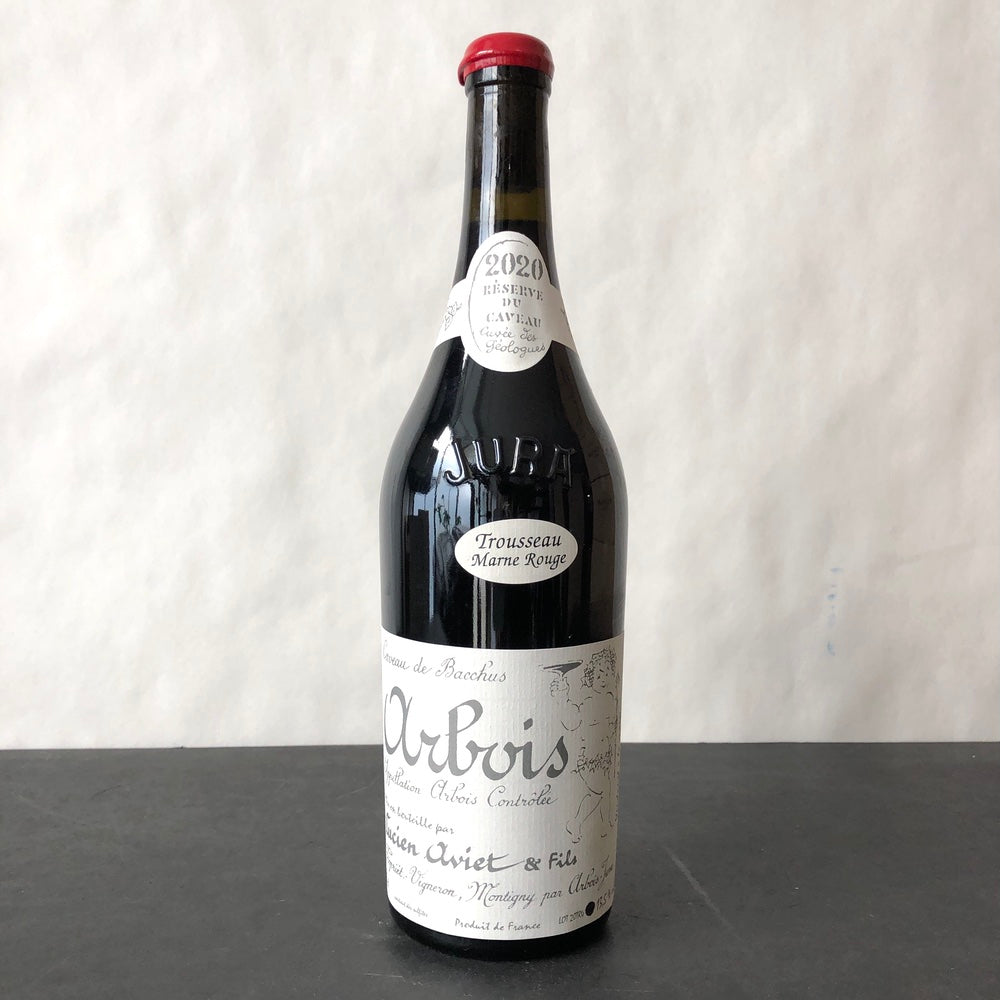 2020 Lucien Aviet & Fils Arbois Caveau de Bacchus Trousseau 'Marne Rouge ' Cuvee des Geologues, Jura, France