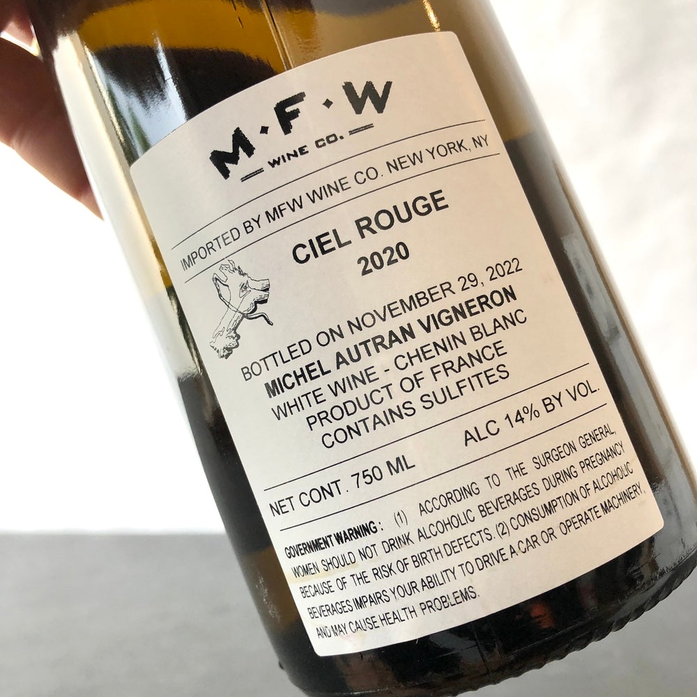 2020 Michel Autran Ciel Rouge Chenin Blanc, Loire Valley, France