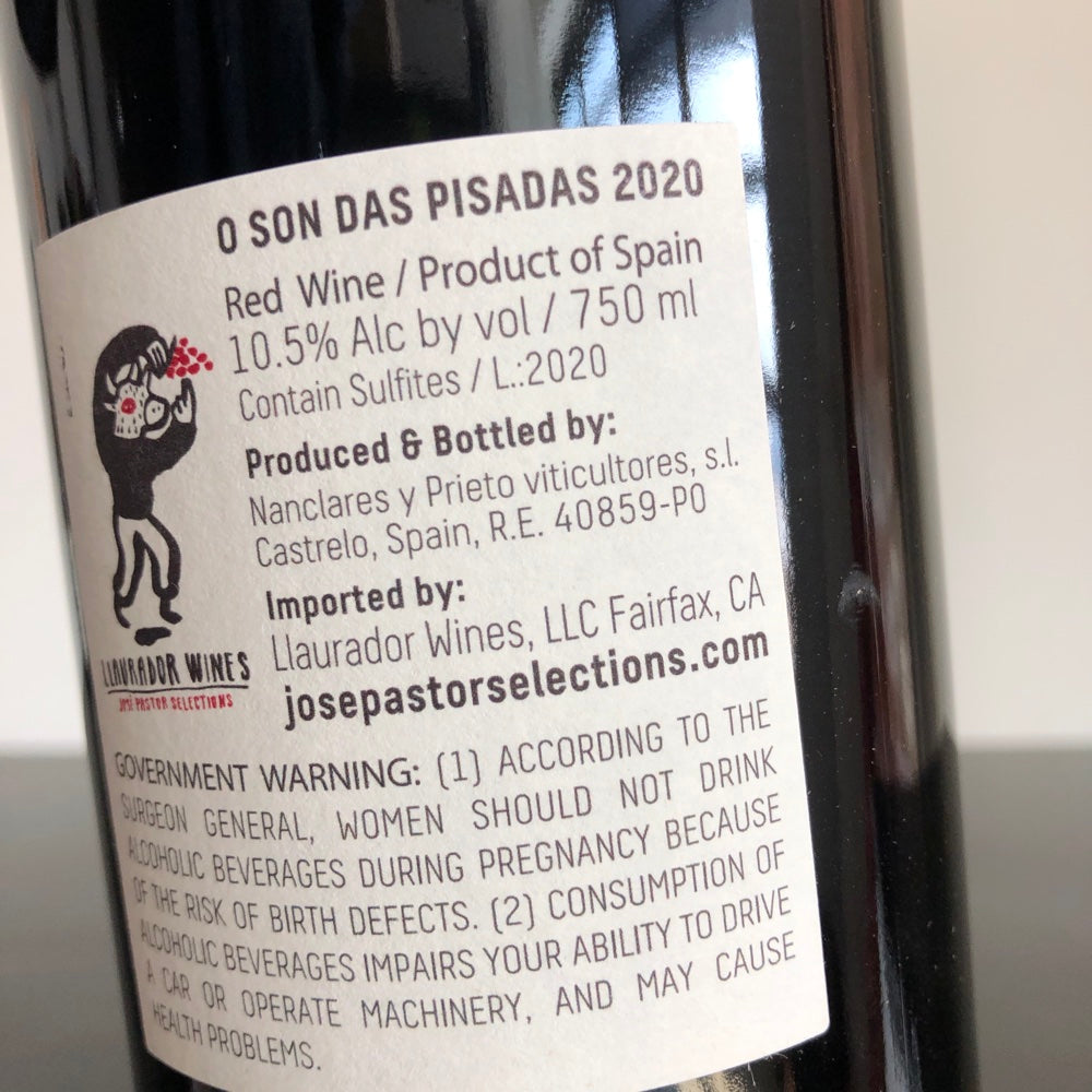 2020 Nanclares y Prieto 'O Son das Pisadas' Mencia, Galicia, Spain