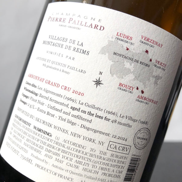 2020 Pierre Paillard Vieilles Vignes Ambonnay Grand Cru Extra Brut, Champagne, France
