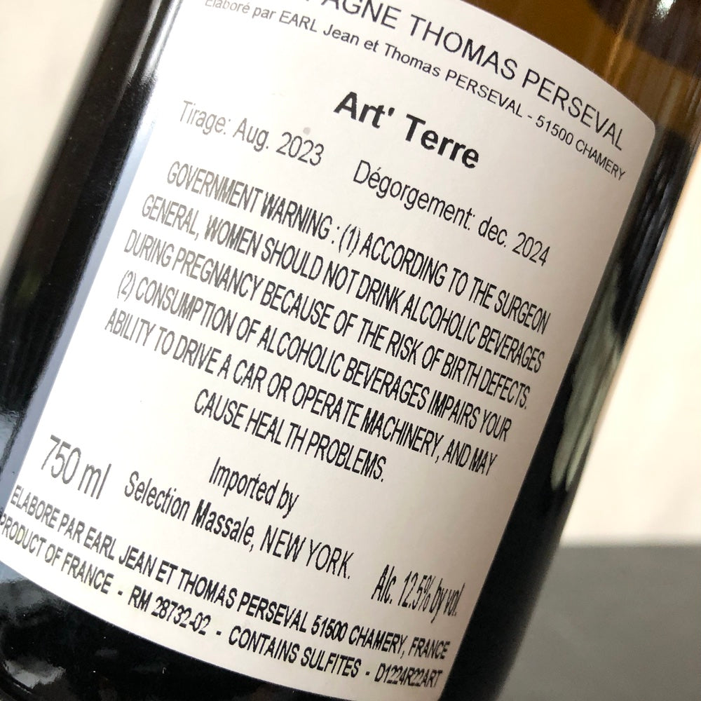 2020 Thomas Perseval Art' Terre, Champagne, France