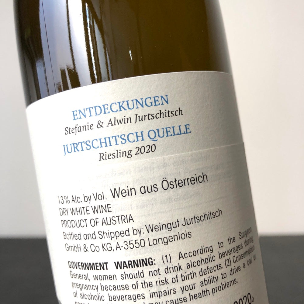 2020 Weingut Jurtschitsch Quelle Riesling Reserve, Kamptal, Austria