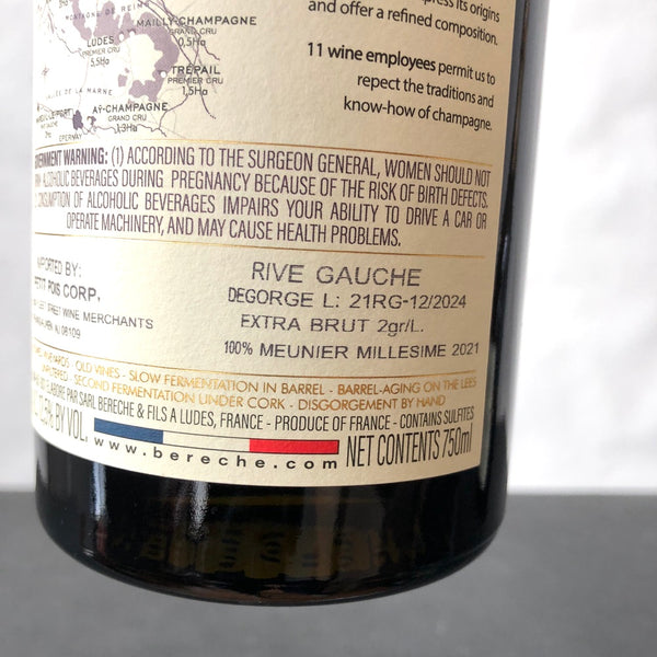 2021 Bereche et Fils, Vallee de la Marne Rive Gauche, Champagne, France