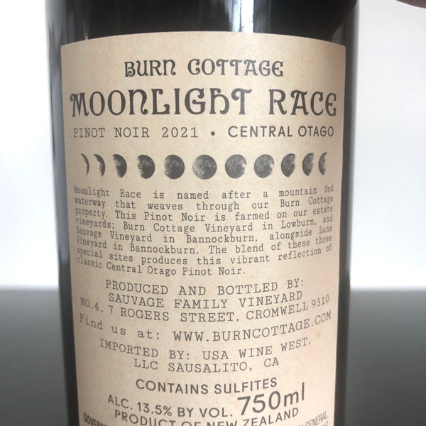 2022 Burn Cottage 'Moonlight Race', Pinot Noir Central Otago, New Zealand