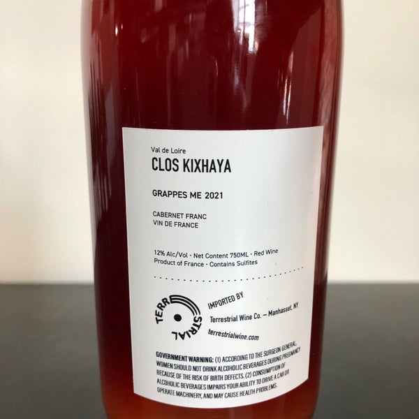 2021 Clos Kixhaya Chinon 'Grappes Me' Loire, France