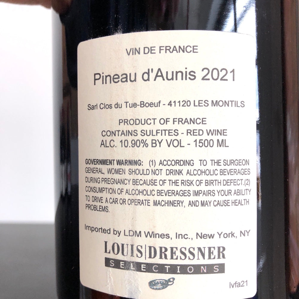 2021 Clos du Tue-Boeuf Pineau d'Aunis 1.5L Magnum, Vin de France