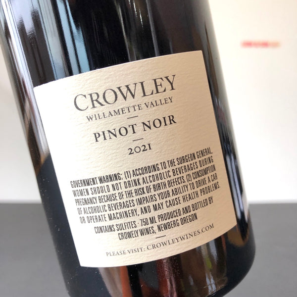 2021 Crowley Pinot Noir, Willamette Valley, USA
