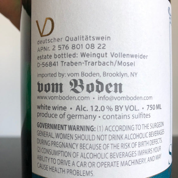 2021 Daniel Vollenweider,Riesling Schimbock, Mosel, Germany