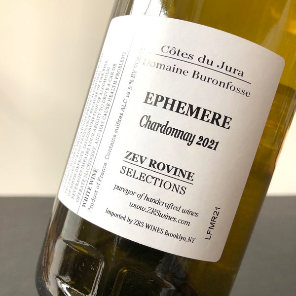 2021 Domaine Buronfosse, Ephemere Chardonnay, Cotes du Jura White