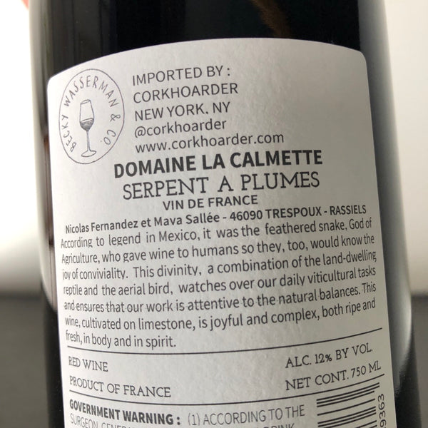 2021 Domaine La Calmette 'Serpent a Plumes', Vin de France