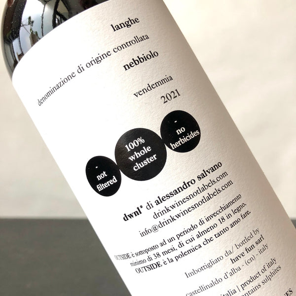 2021 Drink Wines Not Labels 'Outside' Langhe Nebbiolo, Piedmont, Italy