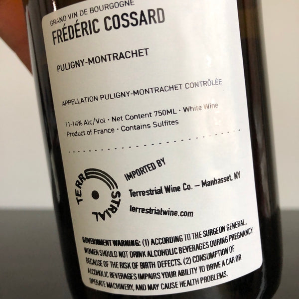 2021 Frederic Cossard Puligny-Montrachet Cote de Beaune, France