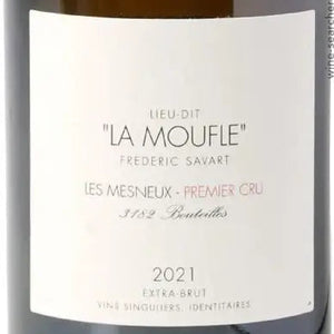2021 Frederic Savart La Moufle Les Mesneux Premier Cru Extra Brut Vintage, Champagne, France