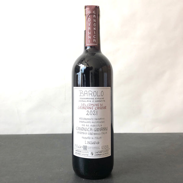 2021 Giovanni Canonica Barolo del Comune di Grinzane Cavour DOCG, Piedmont, Italy