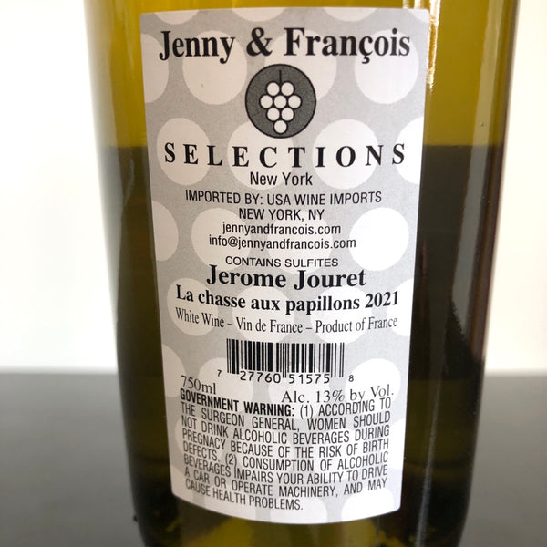 2021 Jerome Jouret, La Chasse Aux Papillons (Sauvignon Blanc), Ardeche, France