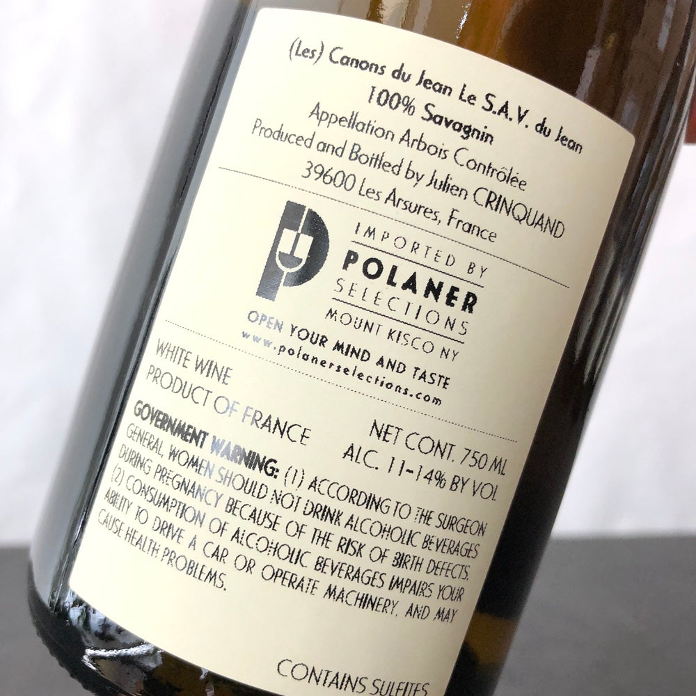 2021 Julien Crinquand 'Les Canons du Jean' Arbois Le SAV du Jean, Jura, France