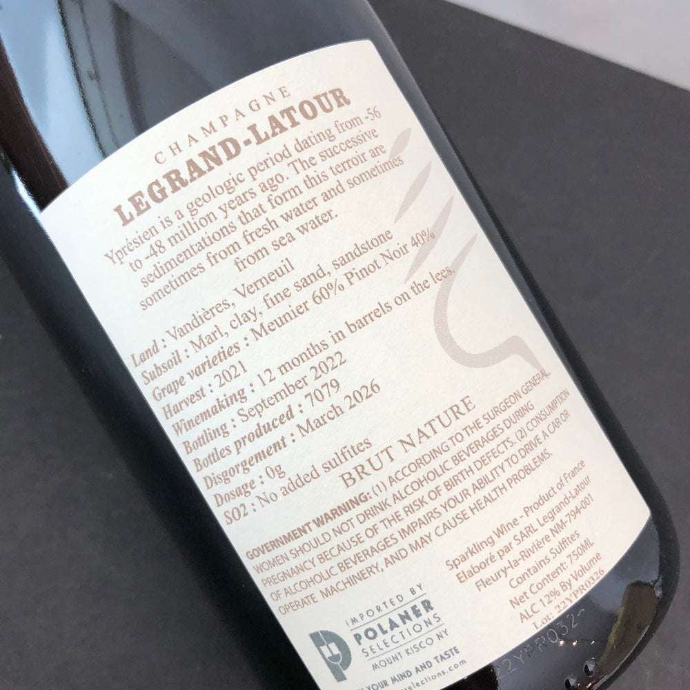 2021 Legrand Latour Ypresien Brut Nature, Champagne, France
