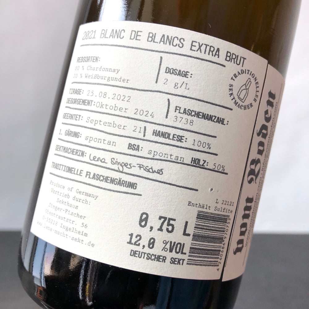 2021 Lena Sekt Blanc De Blancs, Extra Brut, Germany