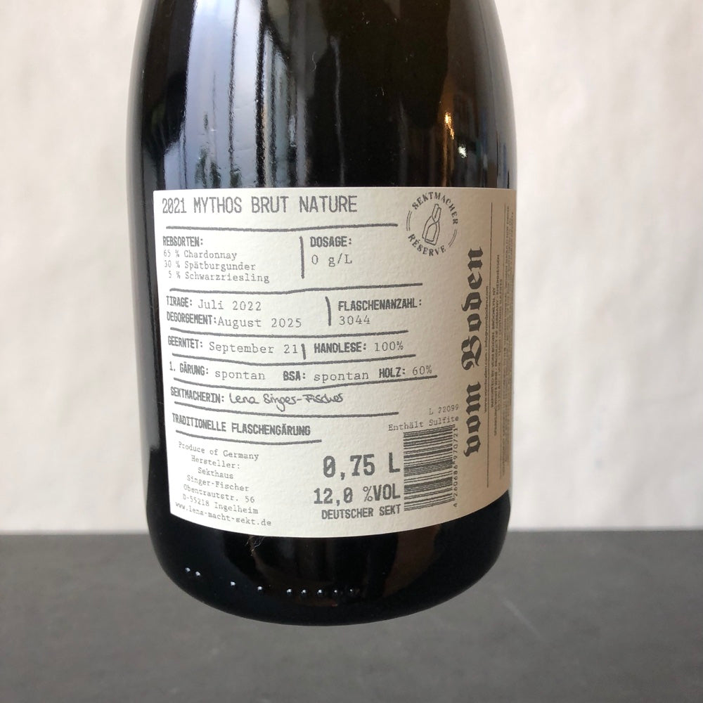 2021 Lena Sekt 'Mythos" Brut Nature, Germany