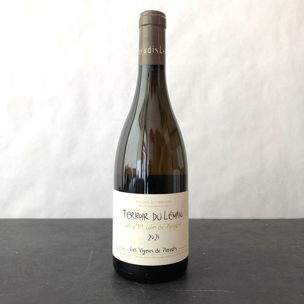2021 Les Vignes de Paradis Terroir du Leman 'Un P'tit Coin de Paradis', IGP Vin des Allobroges, France