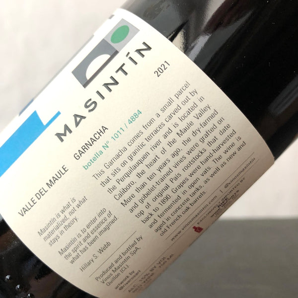 2021 Masintin Garnacha Maule Valley, Chile
