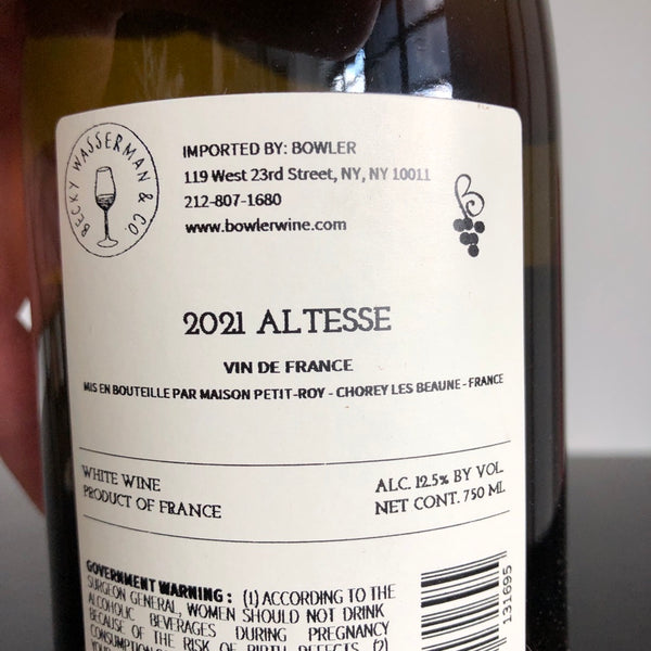 2021 Petit-Roy Altesse Vin De France