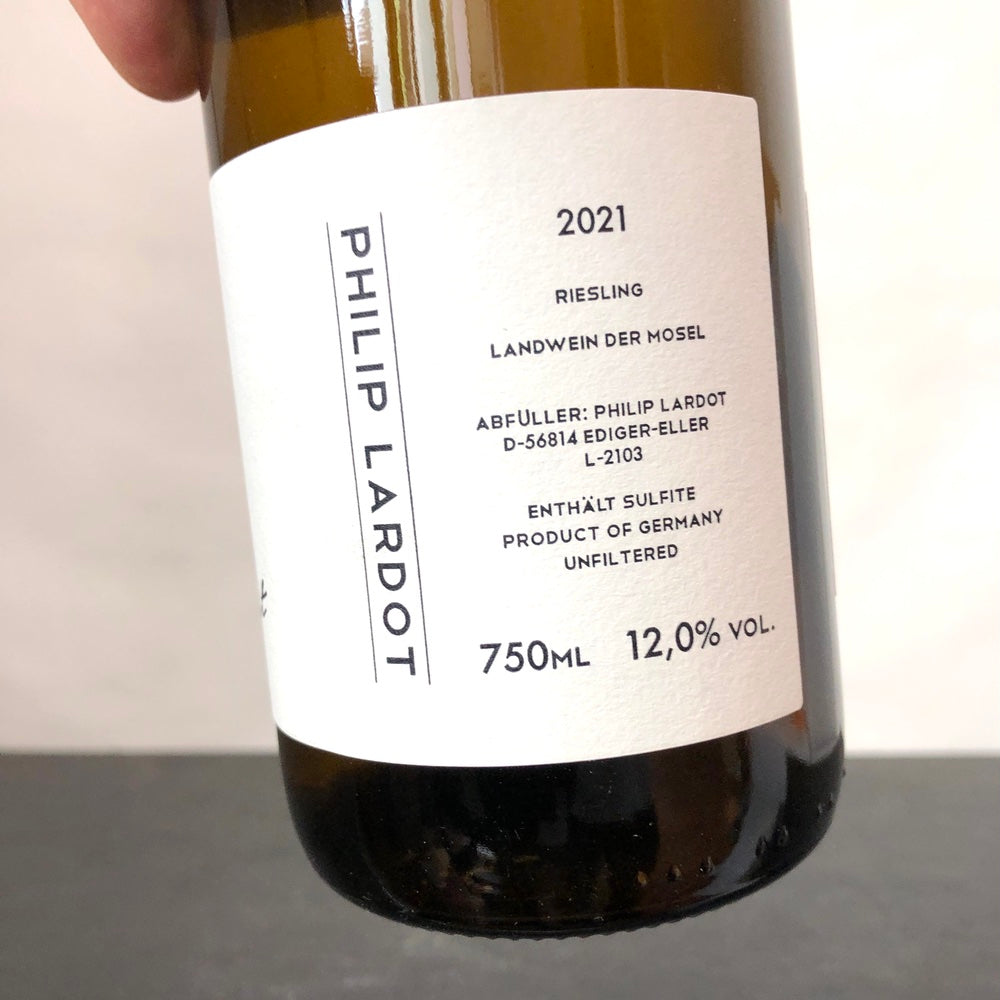 2021 Philip Lardot, Riesling 'Der Hirt' Landwein Trocken Mosel, Germany
