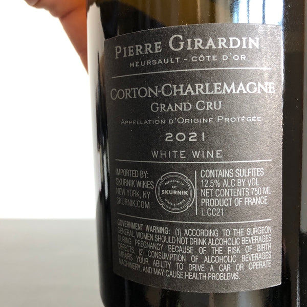 2022 Pierre Girardin Corton-Charlemagne Grand Cru, Cote de Beaune, France