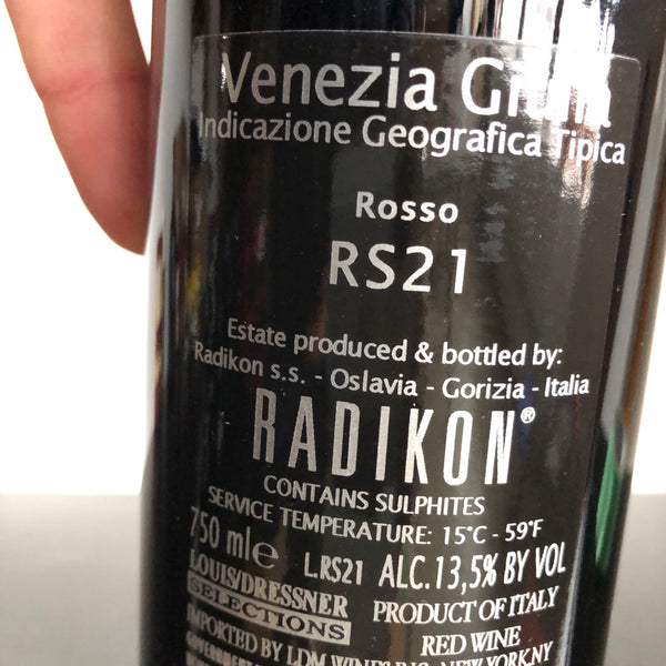 2021 Radikon 'RS' (Rosso Sasa) Venezia Giulia IGT Friuli-Venezia Giulia, Italy