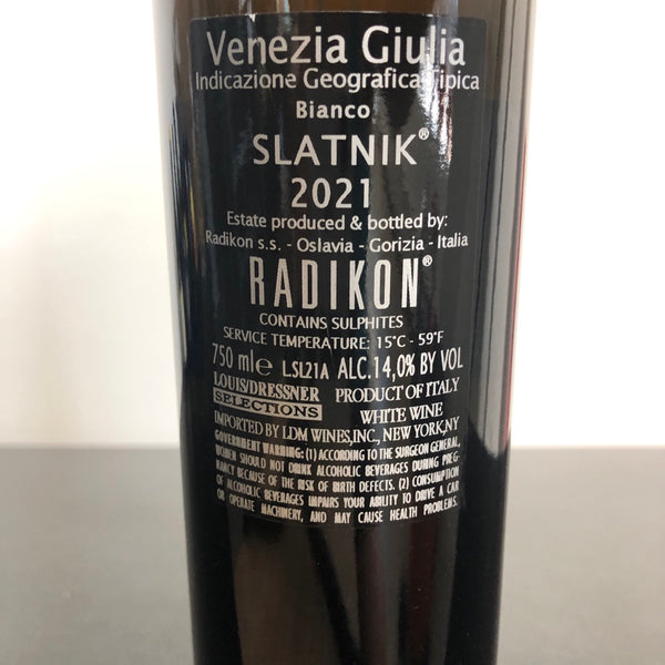2021 Radikon 'Slatnik' Venezia Giulia IGT,Friuli-Venezia Giulia, Italy