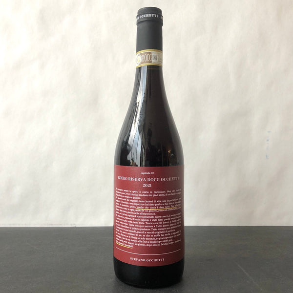 2021 Stefano Occhetti Roero 'Riserva Occhetti' Nebbiolo, Roero DOCG, Italy